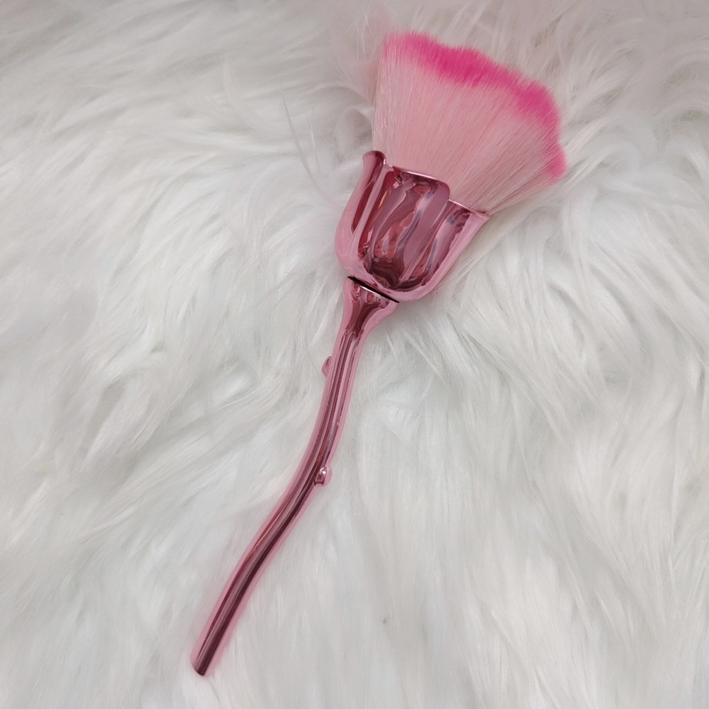 Rose stem makeup brush